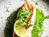 Dos de lieu noir au Pesto de roquette