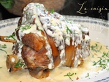 Jarret de porc à la crème de Munster & cumin
