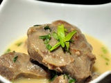 Joues de porc à l'estragon et purée de butternut