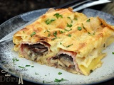 Lasagnes roulées au Jambon et Champignons de Paris