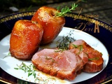 Magret de canard, pommes rôties au thym, sauce au Bovril