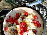 Porridge, banane & grenade