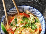 Poulet aux oignons, façon asiatique