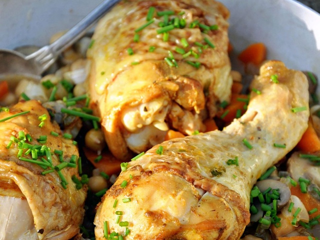 Recettes de Poulet rôti et Légumes