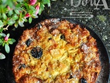 Pudding aux pommes, raisins secs, Rhum et cannelle
