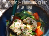 Queues de lotte, poivrons et haricots plats à la Thaï