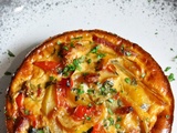 Quiche aux poivrons et lard fumé