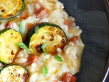 Risotto aux courgettes et chorizo fort