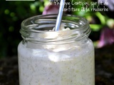 Riz au lait à la vanille de Philippe Conticini, sur lit de confiture à la rhubarbe