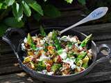 Salade d'asperges fêta au melange riz et quinoa