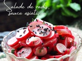 Salade de radis, sauce asiatique