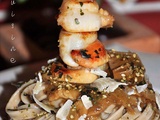 Tagliatelles fraîches aux cèpes et Noix de Saint-Jacques