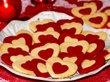 Biscuits sablés cœurs bicolores pour St-Valentin