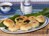 Brioches à la vapeur (dim sum) aux feuilles d’ail des ours