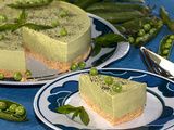 Cheese cake petits pois et menthe