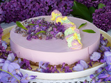 Cheesecake aux fleurs de lilas