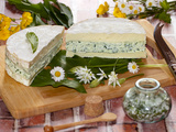 Coulommiers farci au mascarpone à l’ail des ours