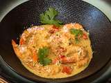 Curry thaï de crevettes coco-coriandre