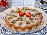 Financier à la rhubarbe