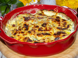Gratin de navets, sauce Mornay à l’ail des ours
