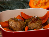 Paupiette de veau, potimarron rôti