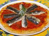 Pizza aux sardines fraiches
