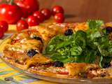 Pizza couronne feuilletée aux saveurs provençales