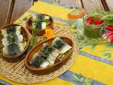 Sardines farcies au pesto de fanes de radis