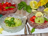 Sorbet au basilic et au citron vert
