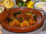 Tajine de courgettes farcies aux merguez