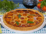 Tarte aux abricots à la crème d’amande à la verveine