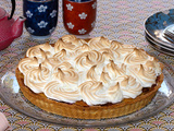 Tarte meringuée aux prunes