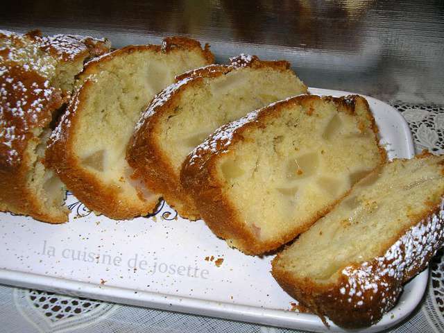 Cake à l'orange, pomme/poire/vanille/orange - Cassonade Belge Graeffe  (Variante du cake à l'orange de Sophie Dudem…