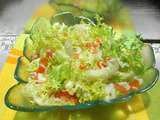 Salade frisée au surimi