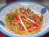 Salade tiède de vermicelles chinois