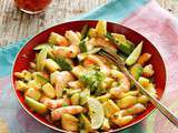 Salada de camarão com maracuja (crevettes-passion)