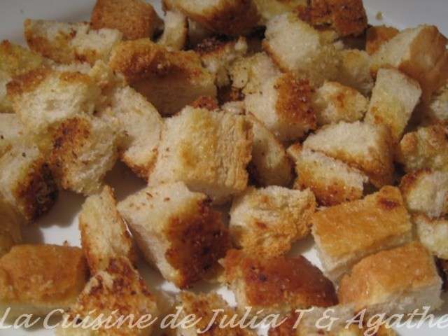 Recettes de Croutons de La cuisine de Julia T et Agathe