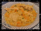 Curry de légumes au Poulet et aux lentilles corail
