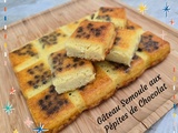 Gâteau semoule aux pépites de chocolat