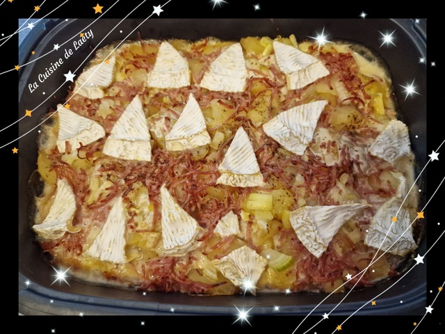 Recettes de Gratin de Pommes de Terre Camembert Lardons