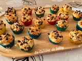 Mini Muffins Amande / Noix de Coco aux pépites de Chocolat