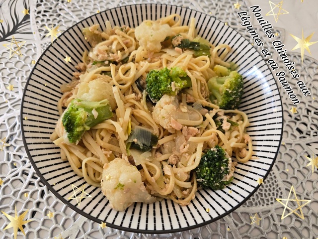 Recettes de Nouilles Chinoises au Saumon de La cuisine de laëty