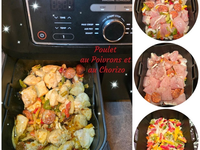 Recettes de Poulet Poivrons Chorizo Air Fryer
