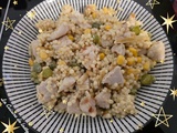 Salade de Pâtes Perlés au Poulet & Légumes