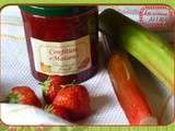 Confiture de rhubarbe et fraises