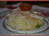Salade de choucroute, carpaccio de noix de St Jacques au citron vert