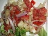 Salade d'accompagnement pour boulettes à la Turque