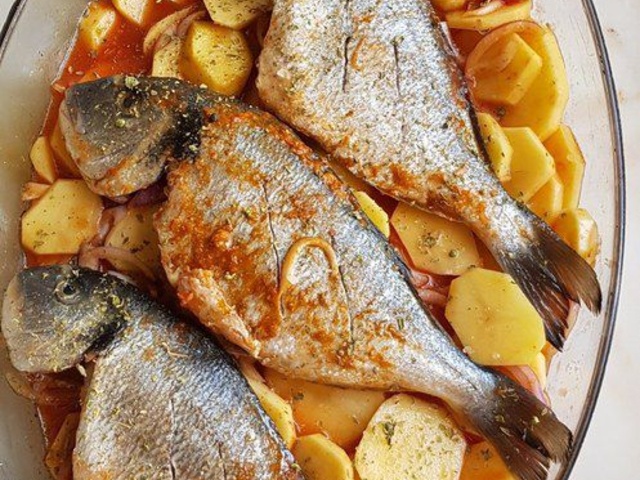 Recettes de Poisson au four et Pomme de terre