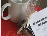 Cadeau gourmand #3 : kit à offrir mug cake chocolat (ou sos mug cake)