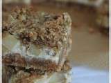 Crumble cheesecake barres aux pommes : entre crumble et cheesecake